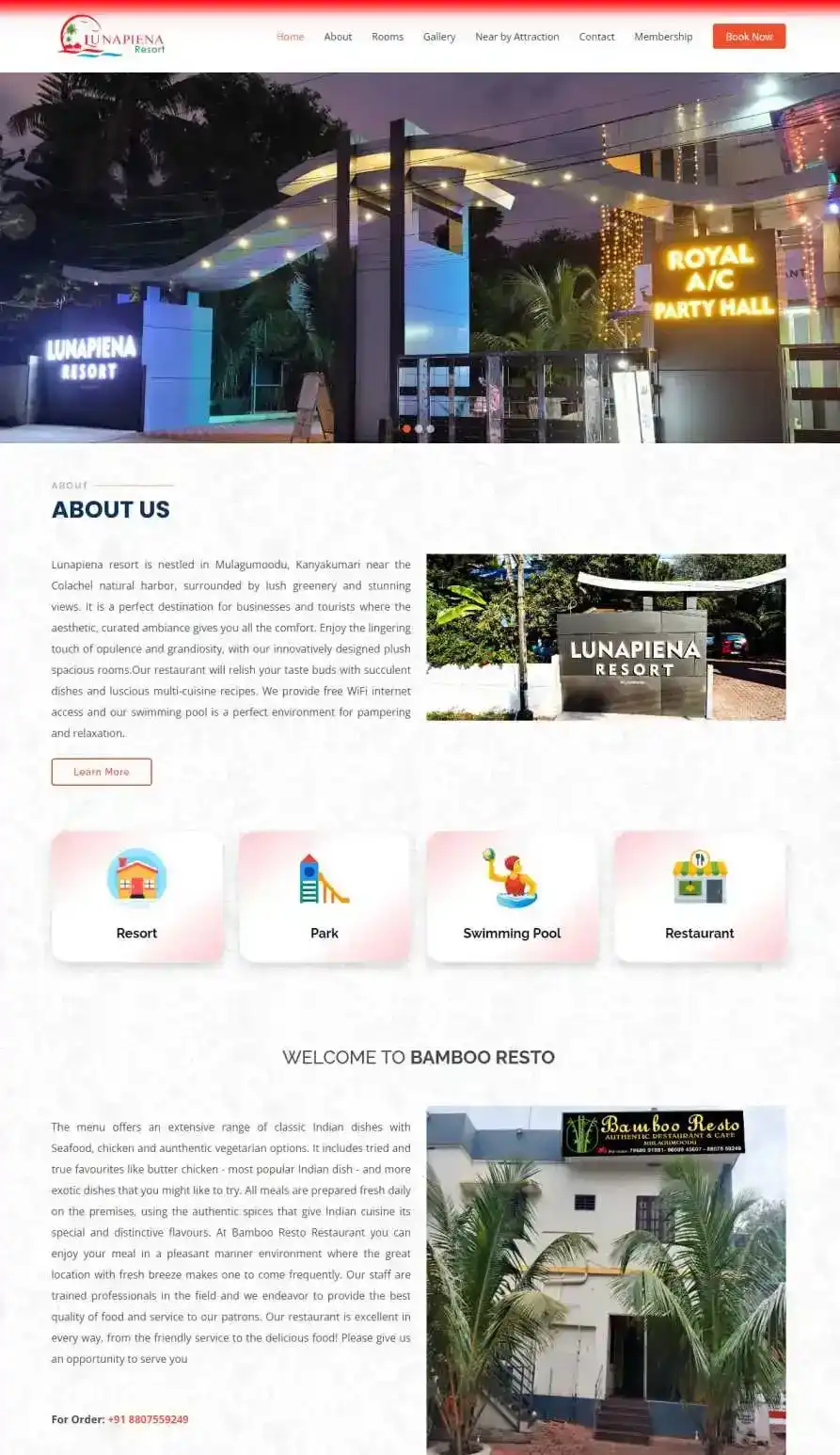 luna piena resort website